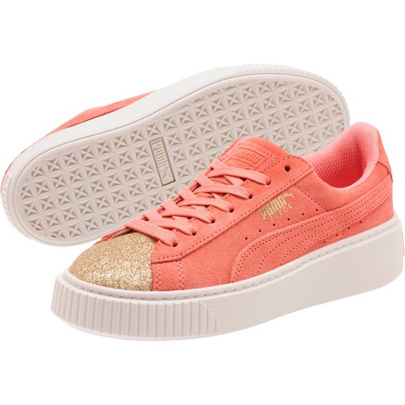 Puma Shoes | Suede Platform Glam Jr 